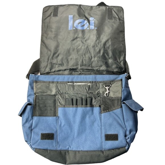 y2k L.e.i. Jeans Messager School Bag- Graffiti Print main image 4